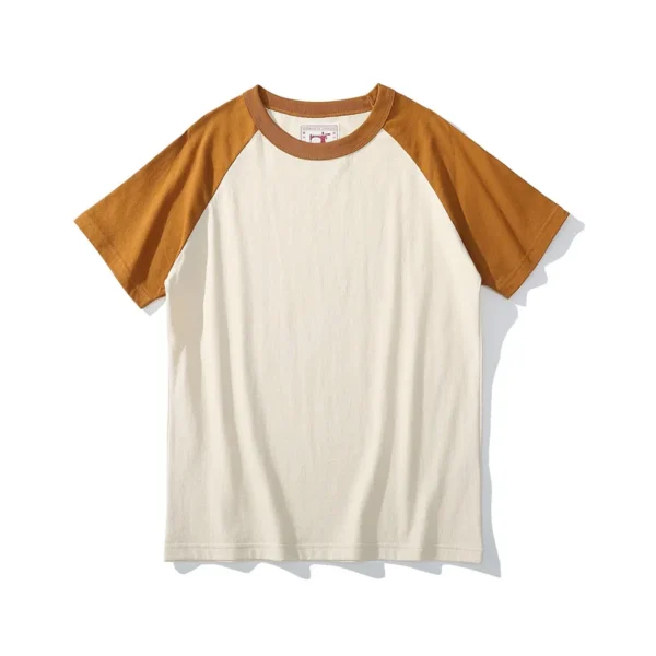 H2bf6baf9a6024fc7b75e39fc085263f24.webp Akkad Kuti 2024 Japanese Retro Style Male Crew Neck Raglan Sleeves TShirts Student Casual Good Collocation Tee 100% Cotton