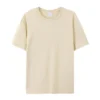S1985a57c63474b168577fd4e982a737dK.webp 2024 New 100% Cotton T-shirt Men Women Short sleeved Tee Summer Solid Color Oversized Clothing Camisetas Para Hombre