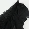 S25454341033c428a92006974d0688868A.webp Women's Elegant Black Sparkle Ruffle Strap Midi Dress Evening Party Cocktail Event Formal Gathering Appropriate Garment
