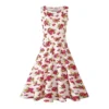S35479cdcf41d4266b9547d8d01dec0dfH.webp Summer Woman Printing Sleeveless Long Dress Vintage Dress Plus Size Casual A-Line Beach Print Dress