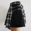S438d30d8990a406da8b9d0fe9c77b74dq.webp Gothic Sweet Women Pleated Skirt Fashion Plaid Mini High Waist Chic Skirt Kawaii Summer Casual Ladies Plaid Pleated Skirt