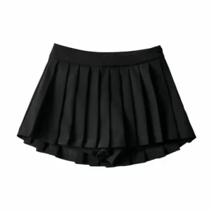 S4a807c2c82ba4b659fe48ef9f6b21da3T.webp Zoki Sexy Women Pleated Skirts High Waist Summer Vintage Mini Skirts Korean Tennis Student White Designed Dance Skirt