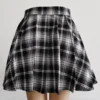 S5042fcfa1a21427faaf65b4e7b7a58bez.webp Gothic Sweet Women Pleated Skirt Fashion Plaid Mini High Waist Chic Skirt Kawaii Summer Casual Ladies Plaid Pleated Skirt