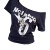 S53b79c44ecba4adbbcb298ae2dd4b3caX.webp Y2k Sport Summer Off shoulder Top Women Sexy Vintage 2000s Short sleeve T shirt Lady Body Basic Crop Top Female Casual