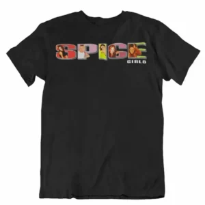 S57c5ebba3d4a46d19e90b979ca2b4b3cs.webp Arrival Vintage Spice Girls T-Shirt 2025 Summer Female Tops Graphic Tour Concert Ladies Women Baggy Tee Shirt Plus Size Tees