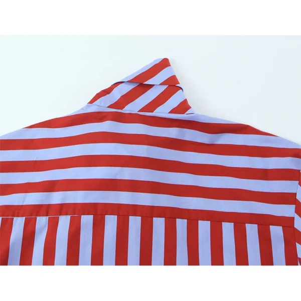 S58f165b06d8b45739da9925904bca8beY.webp YENKYE 2026 New Women's Striped Shirt With Bow Tie Long Sleeve Loose Casual Blouse Female Fashion Tops