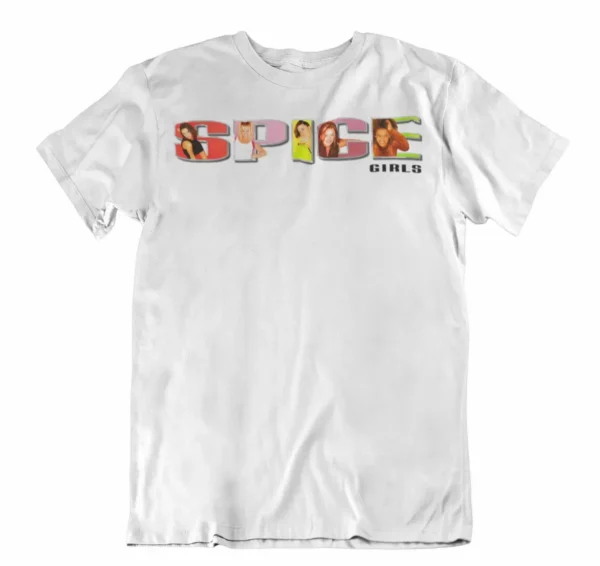 Arrival Vintage Spice Girls T-Shirt 2025 Summer Female Tops Graphic Tour Concert Ladies Women Baggy Tee Shirt Plus Size Tees