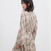 S9216917592f942b69eb3c9d97595c4fap.webp CHIC VEN Fashion Women Dresses V Neck Loose Casual New A Line Lace Up Long Sleeved Plaid Dress Puff Sleeve Spring Autumn 2026