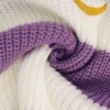 S9526c18f602a47e4981908c80bb16007m.webp Women's Cropped Turtleneck Sweater Purple White Striped Gold Moon Embroidered Knit Top Fashionable Warm Clothing