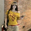 Sa12f8d3f8967405c8c293914c9007ed0i.webp Y2k Sport Summer Off shoulder Top Women Sexy Vintage 2000s Short sleeve T shirt Lady Body Basic Crop Top Female Casual
