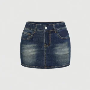 Saf16757605324430a3dc43f7b7b9897ae.webp 2026 Summer Women's High Waist Letter Print Denim Mini Skirt Y2K Distressed Bodycon Jean Skirt Casual Streetwear for Party Club