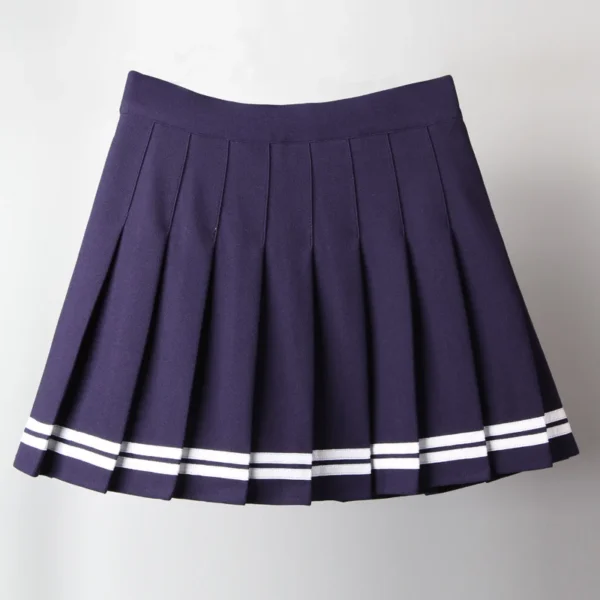 Sb137d738ecf44f119c9268808a475b87a.webp Kawaii Harajuku Skirts Preppy School Uniform High Waist Pleated Women Girls Lolita A-line Sailor Skirt
