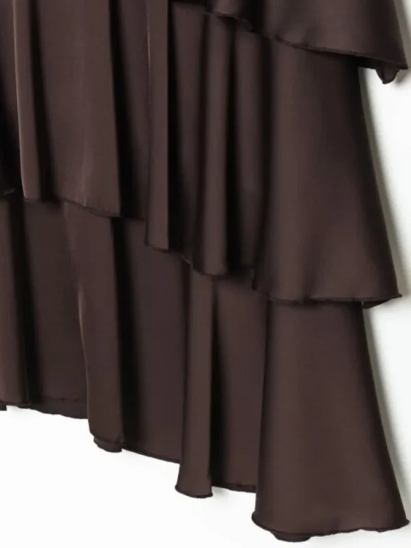 Sbc0be55d6da74b71a2ee3fc83efdf87eE.webp Women MIDI Tank Dress 2026 Summer Fashion Solid O-Neck Sleeveless Cascading Ruffle Female Elegant Street Dresses Clothes