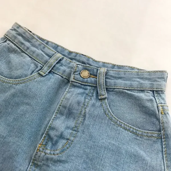 Women's Summer Skirt Casual Big Size Jeans A-line Short Skirt High Waist Denim Vintage Tassel Female Clothing DURIKIES