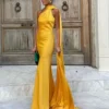 Sd1088b82fd7e403db430c59849f5a55dK.webp VEITCHE Elegant Women's Soft Silk Satin Long Dress Halter Backless Sleeveless Maxi Dresses Summer Lady Long Ribbon Party Gowns