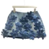 Sd69296ba58fb400aa2131fe2ed9805cbU.webp Trendy & Chic Denim Skirt with Floral, High-waisted, Slimming A-line Mini Skirt for Women, Perfect for Summer and Anti-exposure