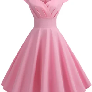 Sda1f8d710f6c4d85a5cf6875924e06592.webp Summer Dress Women Hepburn Vintage Rockabilly Pin Up Dress Robe Femme Casual Retro Elegant Party Midi Sundress Jurken