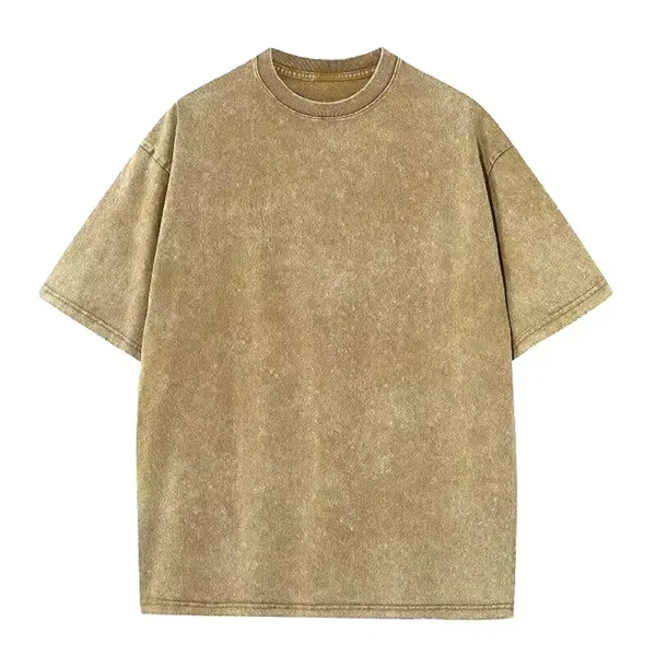 Sf1cb0980af57401fa2622673f78f6f19P.webp Washed Pure Cotton Short Sleeve T-Shirt Women American Retro Loose Trendy Top Oversize Half Sleeve Breathable Casual Crew Neck